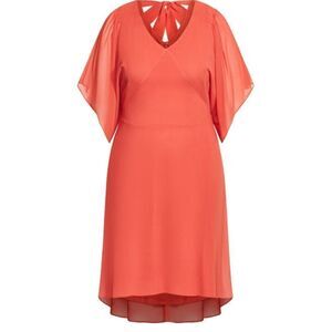 City Chic Flutter Sleeve Dress NWT